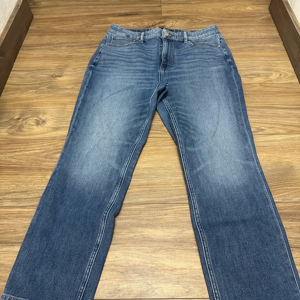 White House Black Market Blue Straight Leg Jeans